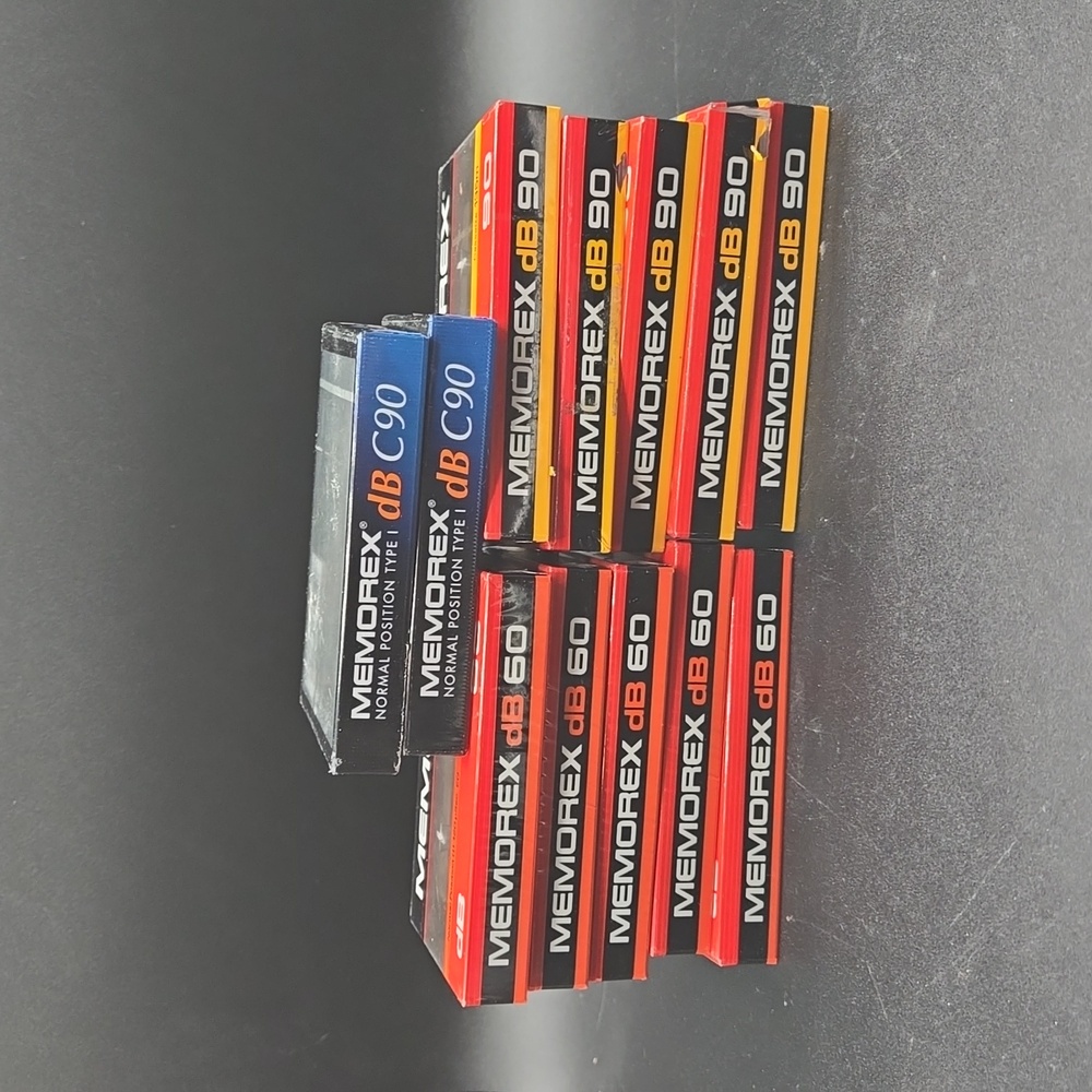 NEW OLD STOCK FACTORY SEALED MEMOREX CASSETTE TAPES